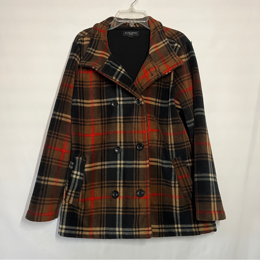Ellen Reyes Plaid Coat
